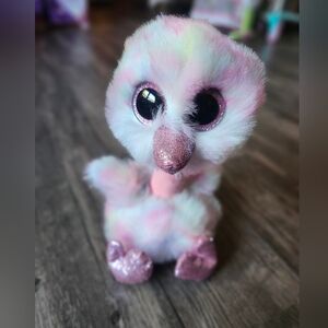 TY Beanie Baby Flamingo Avery Plush Stuffed Animal